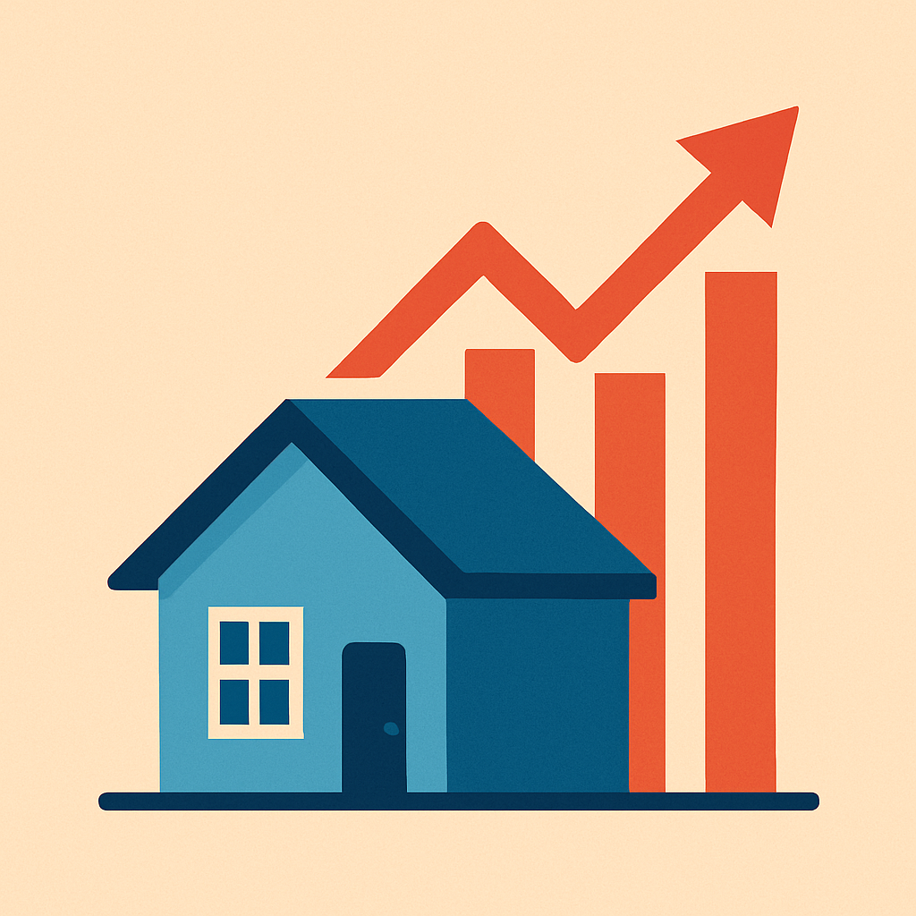 Illustration of real estate market trends
